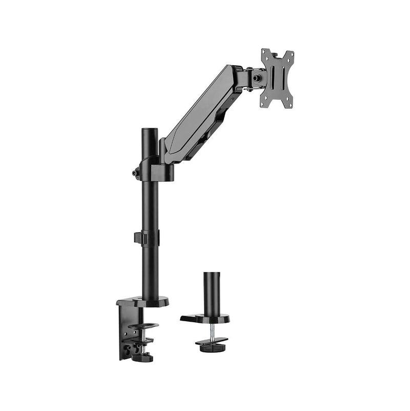 ProX XZF-LTARMPKGBLK Laptop Tray and Bracket with Gas Spring Double Arm Fits 17" - 32" Monitors