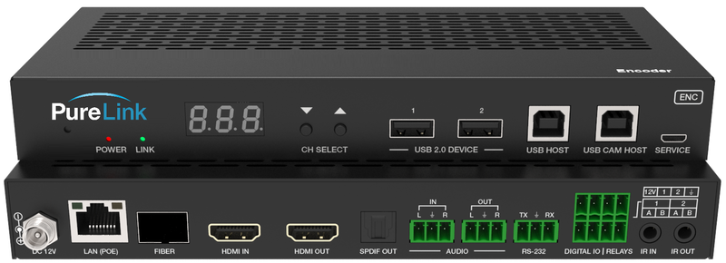 PureLink VIP-400-E 4K60 HDMI & USB/KM CAT & Fiber AV Over IP Encoder