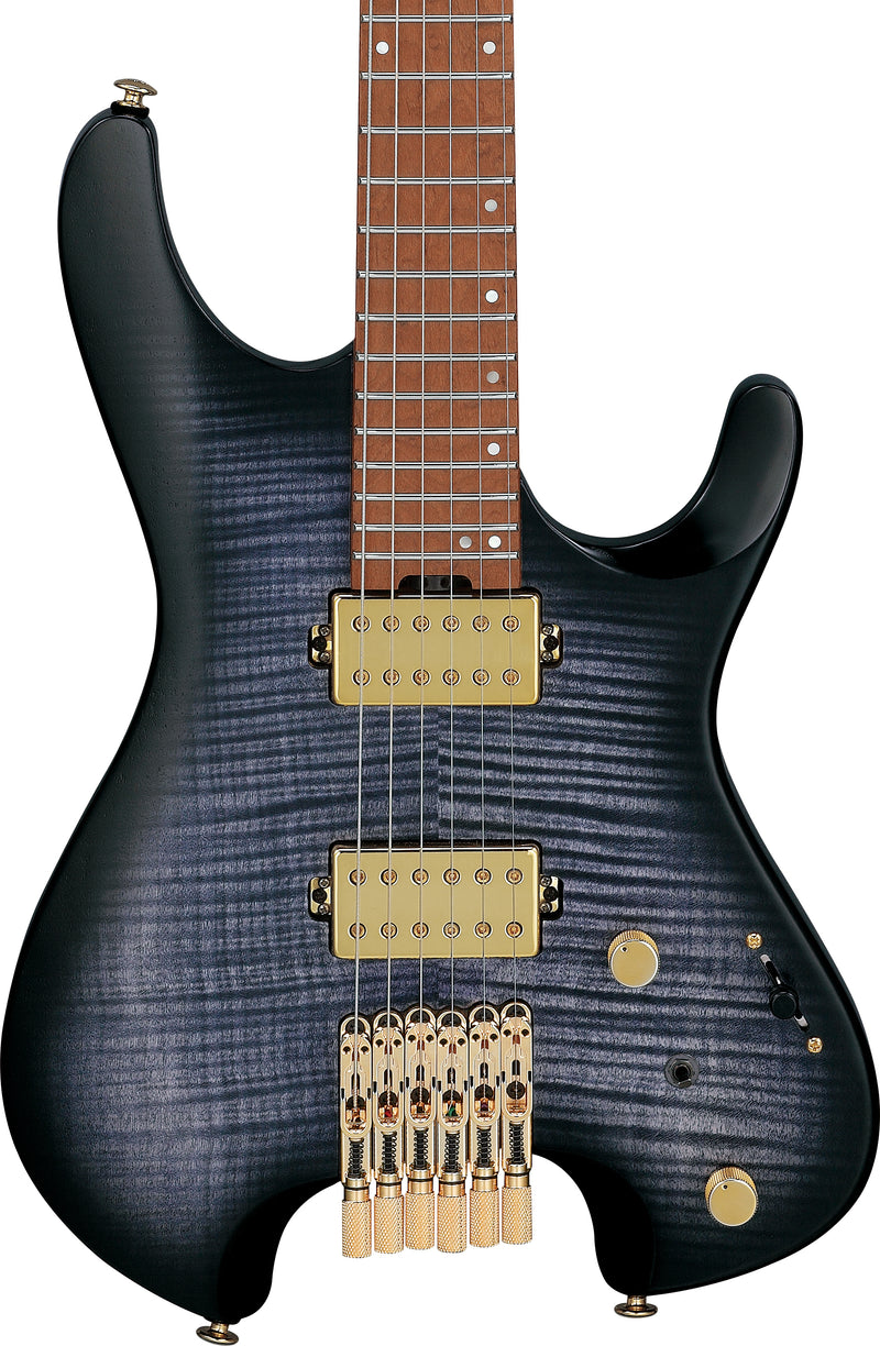 Ibanez Q52FMGDRL Q Standard Headless Electric Guitar (Deep Twilight Burst Low Gloss)