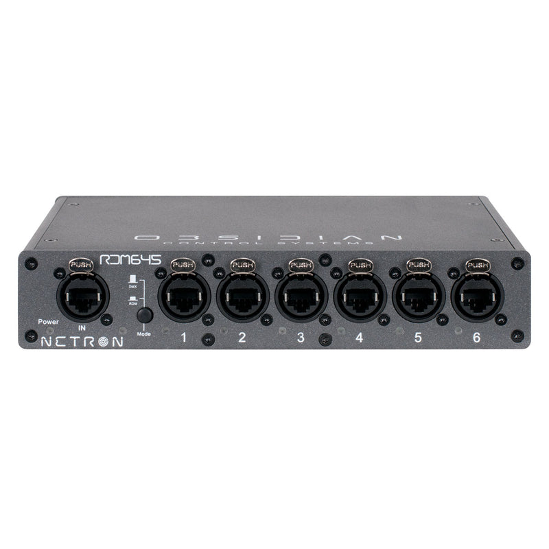 Obsidian RDM645 Répartiteur Ethernet Netron DMX/RDM