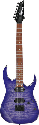 Ibanez RG421QMCBB RG Standard Electric Guitar (Cerulean Blue Burst)