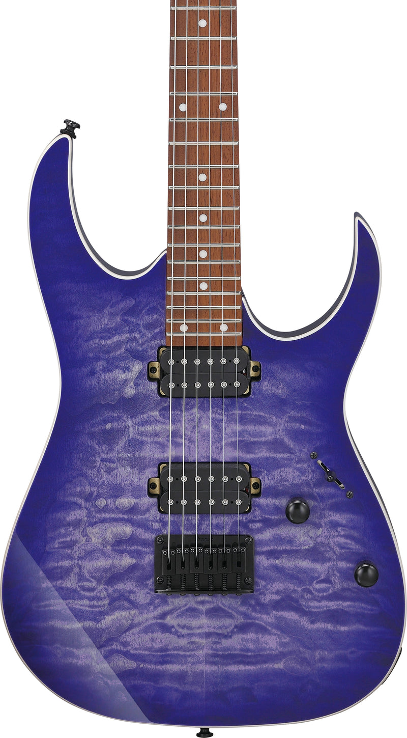Ibanez RG421QMCBB RG Standard Electric Guitar (Cerulean Blue Burst)