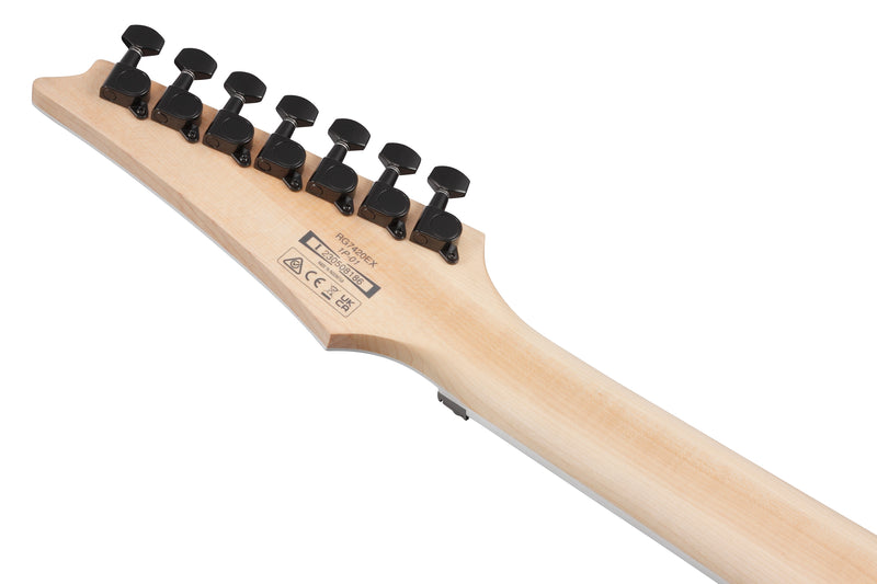 Ibanez RG7420EXBKF RG Standard 7 String Electric Guitar (Black Flat)