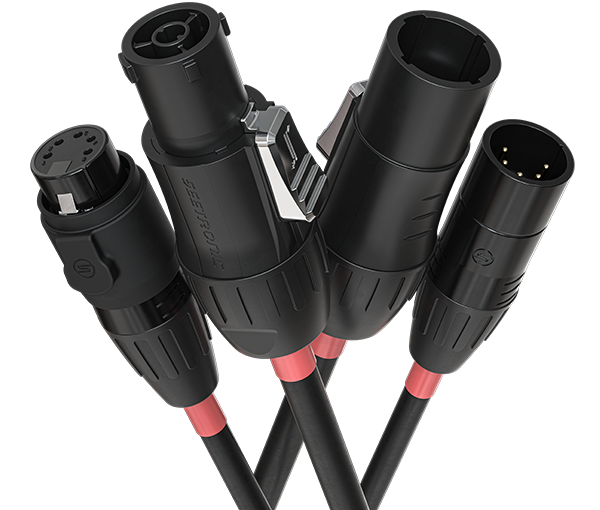 Chauvet Professional RIGLINK-COMBO18IN TR1 DMX Combo IP Cable - 18"