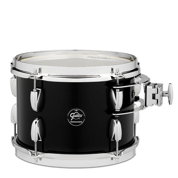 Gretsch Drums RN2-0710T-PB Renown Series Rack Tom (Piano Black) - 7" x 10"