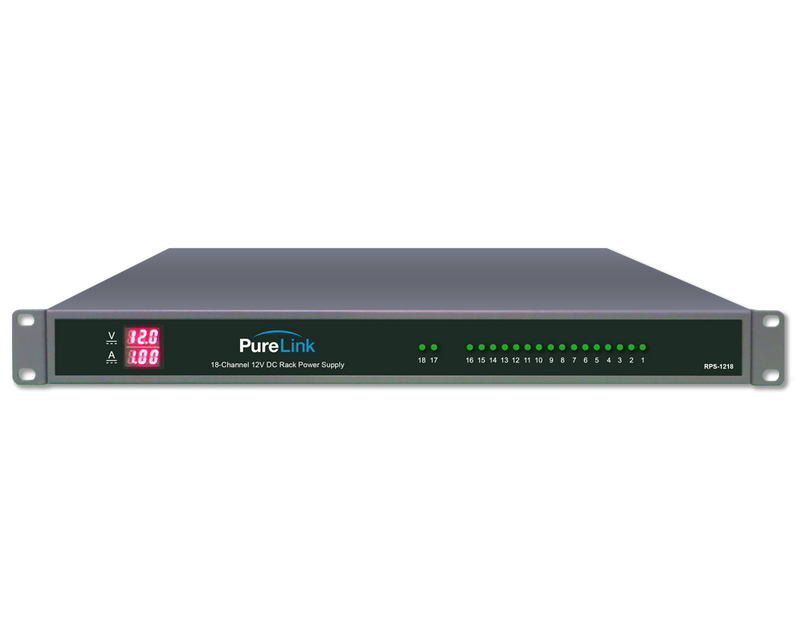 Alimentation rackable PureLink RPS-1218, 18 canaux, 12 V CC