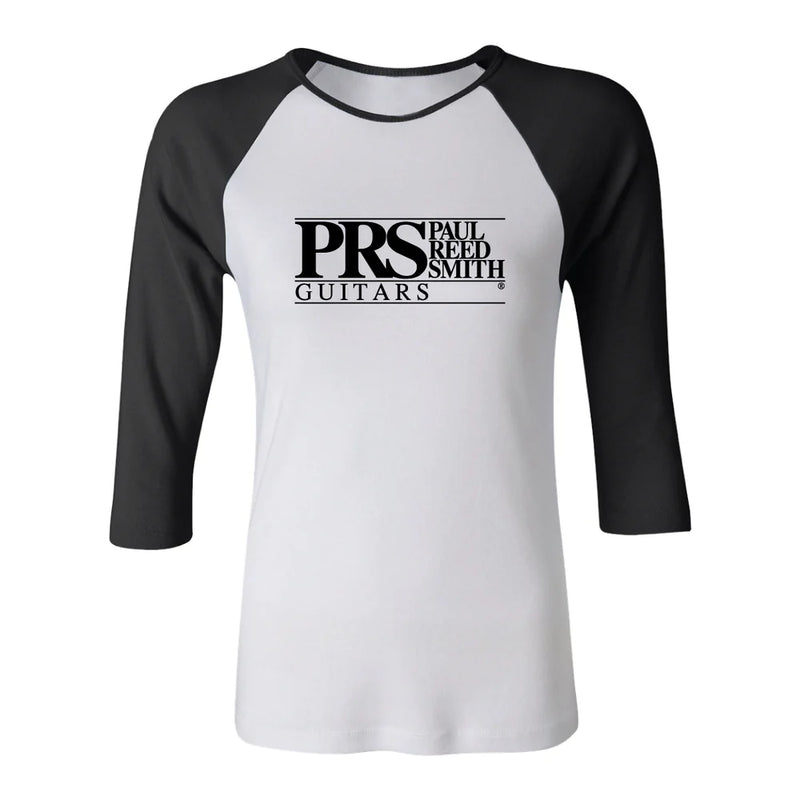 PRS Jersey 3/4 Sleeves Block Logo (White/Black) - 2X Large