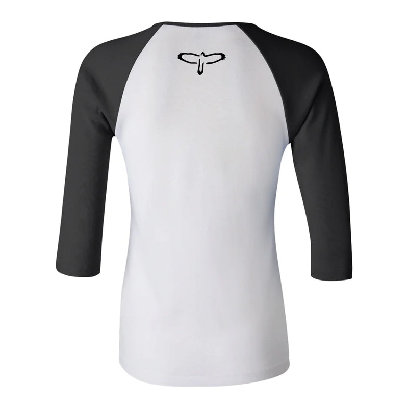 PRS Jersey 3/4 Sleeves Block Logo (White/Black) - 2X Large