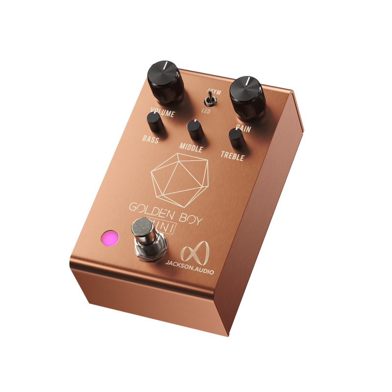 Jackson Audio GOLDEN-BOY-MINI Compact Overdrive Pedal (Rose Gold With Cream Text)