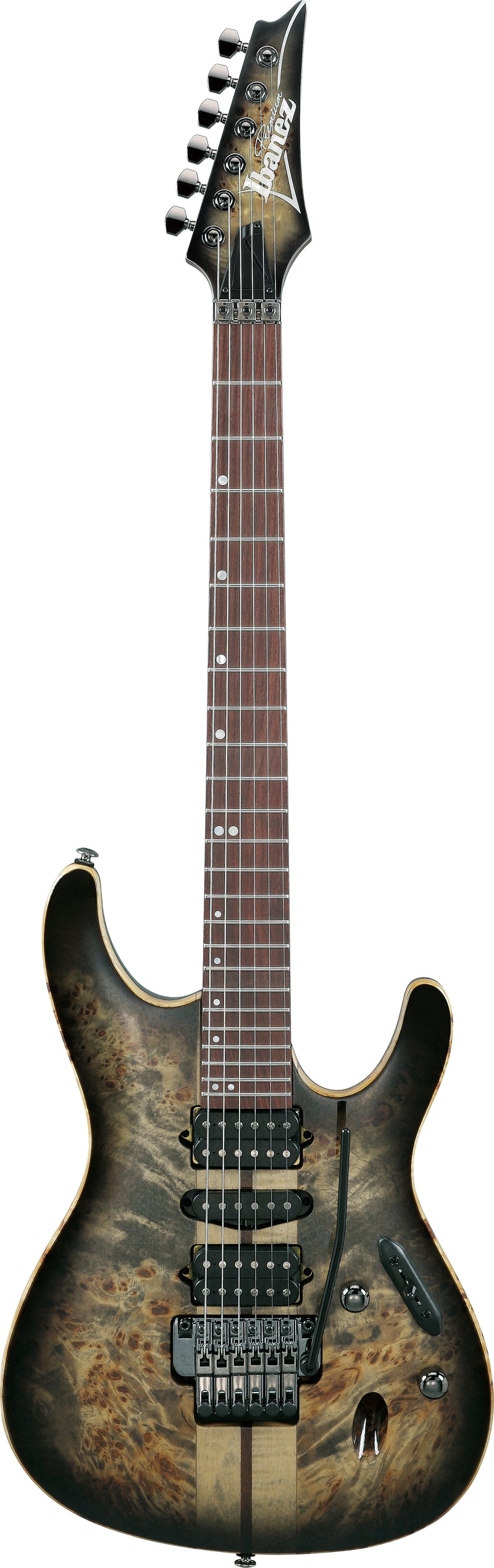 Ibanez S1070PBZCKB Premium Electric Guitar (Charcoal Black Burst)