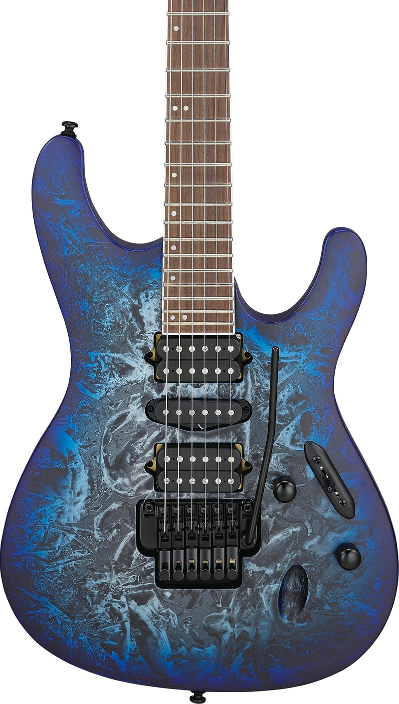 Ibanez S770CZM Electric Guitar (Cosmic Blue Frozen Matte)