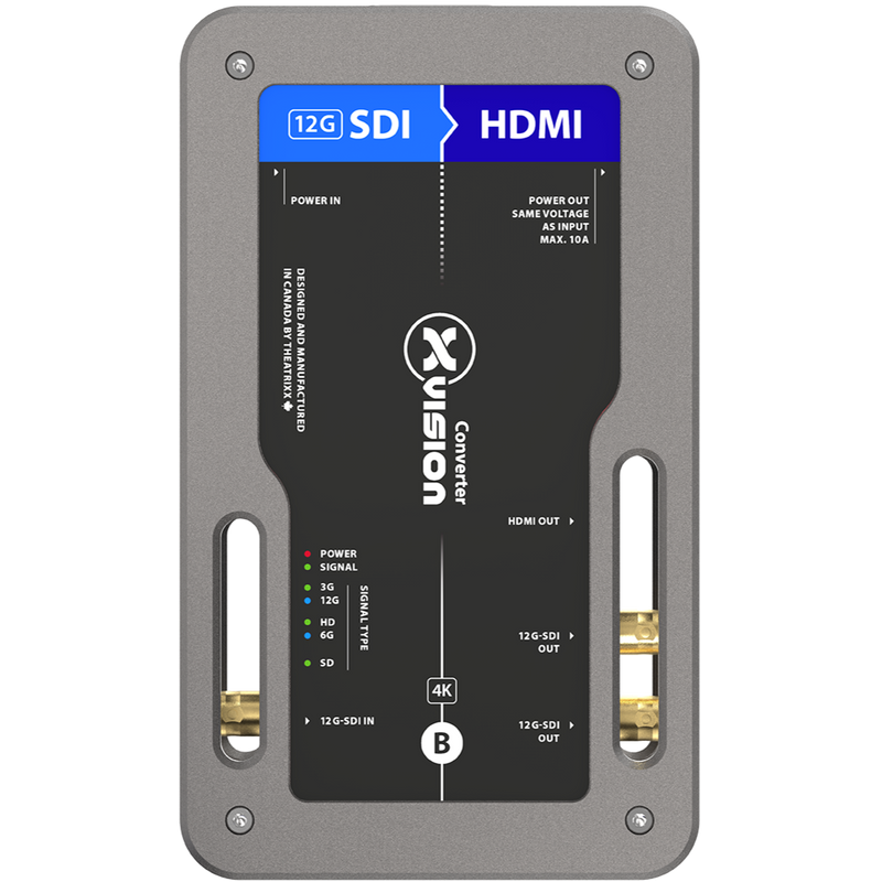 xVision XVVSDI2HDMI-12G 12G-SDI to HDMI2.0 - PWCA In/Edison Thru