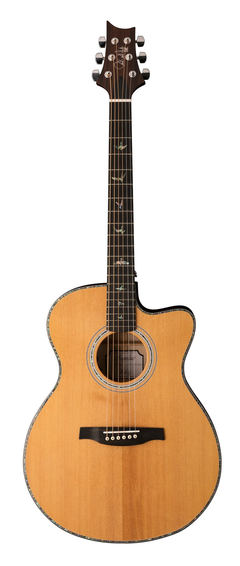 PRS SE A50E ANGELUS Guitare acoustique 6 cordes (Or noir)