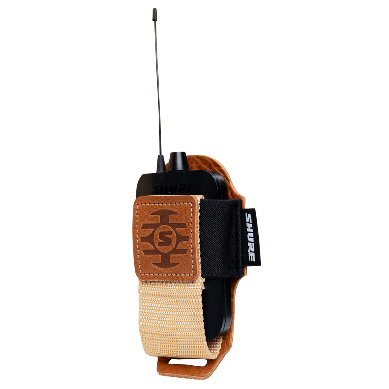 Gator SH-BODYPACK-PTN-L  Wireless Bodypack Transmitter Pouch (Tan)