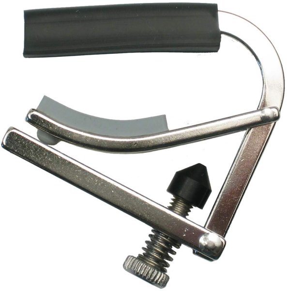 Shubb C5R Standard Series Capo For Banjos / Mandolins With Radiused Fretboards (Polished Nickel)