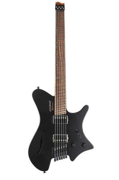 Strandberg SL6CT-23J-R-M-BK Salen Jazz NX 6 Semi Hollow Headless Electric Guitar (Black)