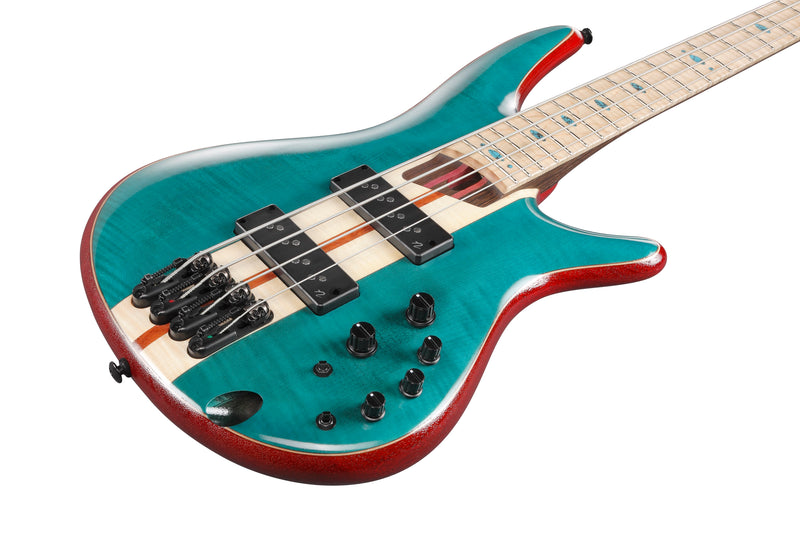 Ibanez SR1420BCGL SR Premium basse électrique (vert caraïbe faible brillant)