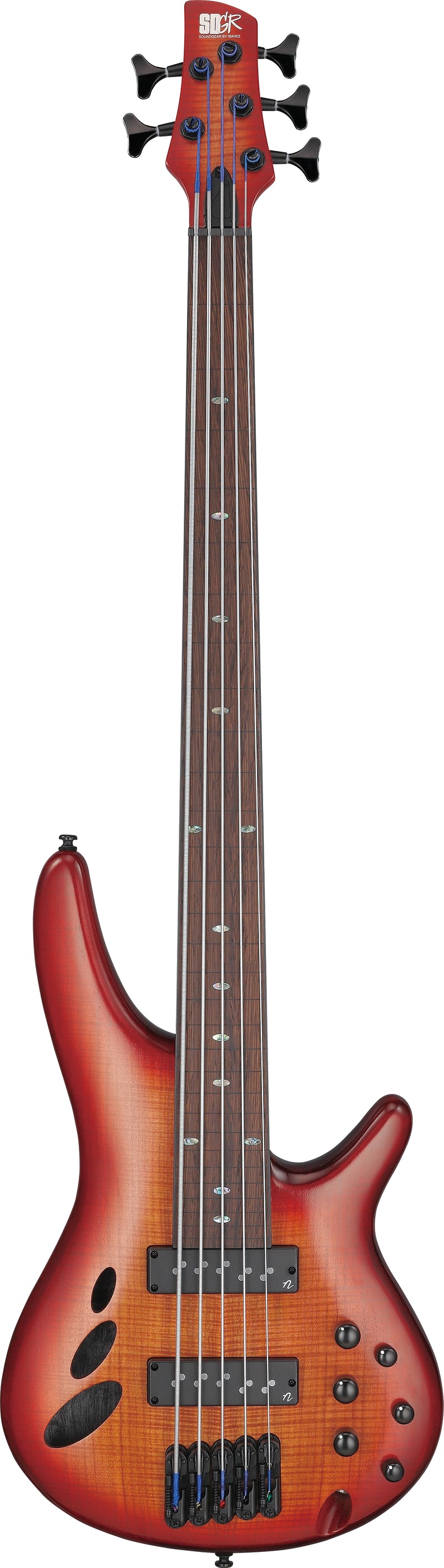 Ibanez SRD905FBTL SR Bass Workshop 5 Strings Fretless Electric Bass (Brown Topaz Burst Low Gloss)