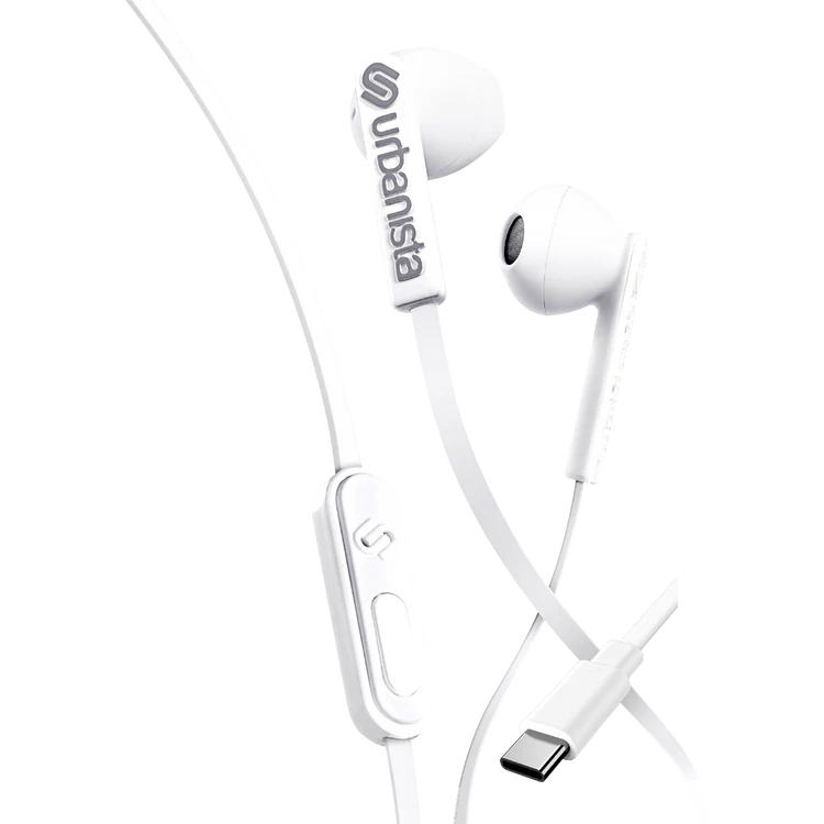 Urbanista SAN FRANCISCO USB-C Ear-Pod Wired Headphone (Pure White)