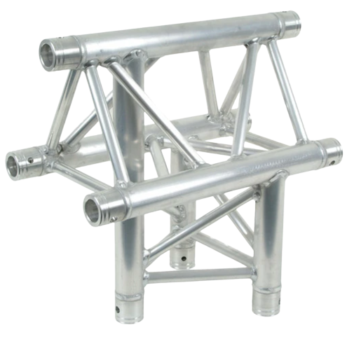 Global Truss F33-TR-4096V/U - Jonction en T verticale triangulaire à 3 voies de 1,64' Apex Up pour la ferme triangulaire F33
