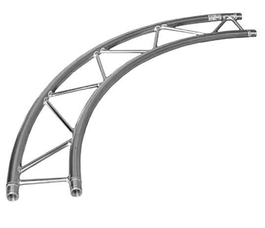 Global Truss F32-IB-C1.5-H180 - Cercle de treillis horizontal pour système de treillis en I F32 (4,92 pi) 