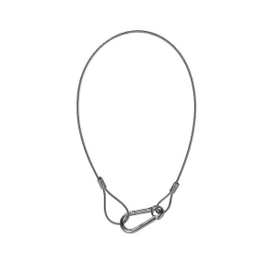 The Light Source SC 30" Safety Cable - 1/8" Aircraft cable with Snap Hook (Silver)