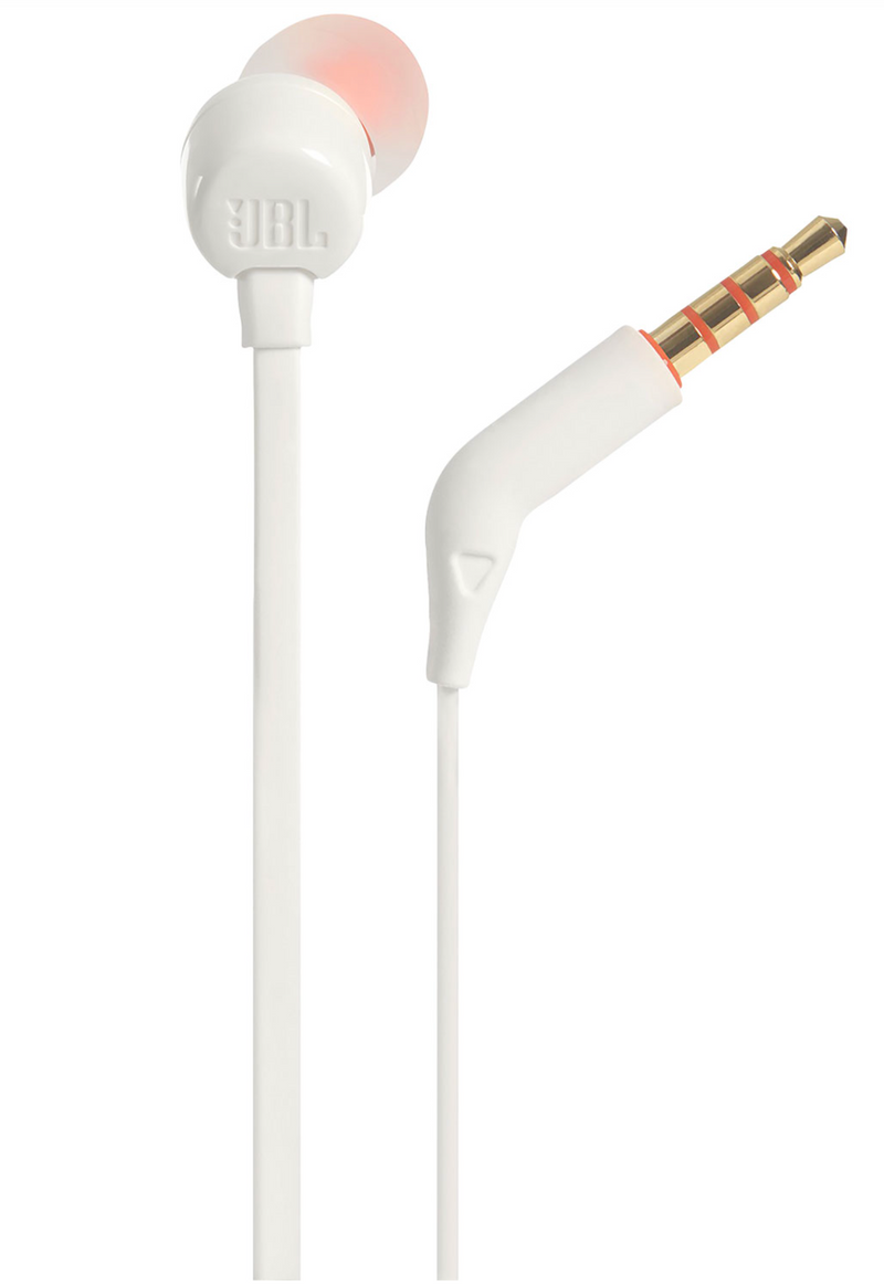 JBL T110 In-Ear Headphones (White)