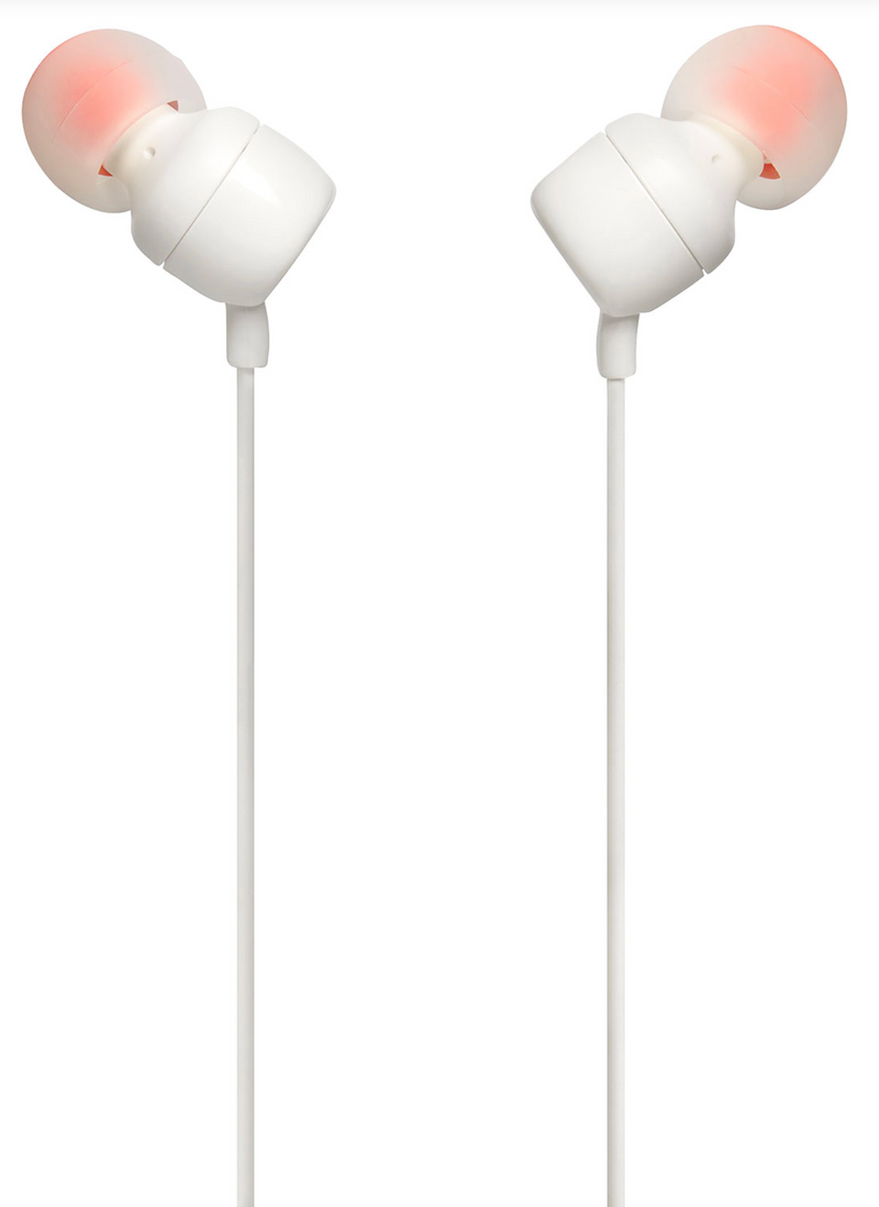 JBL T110 In-Ear Headphones (White)