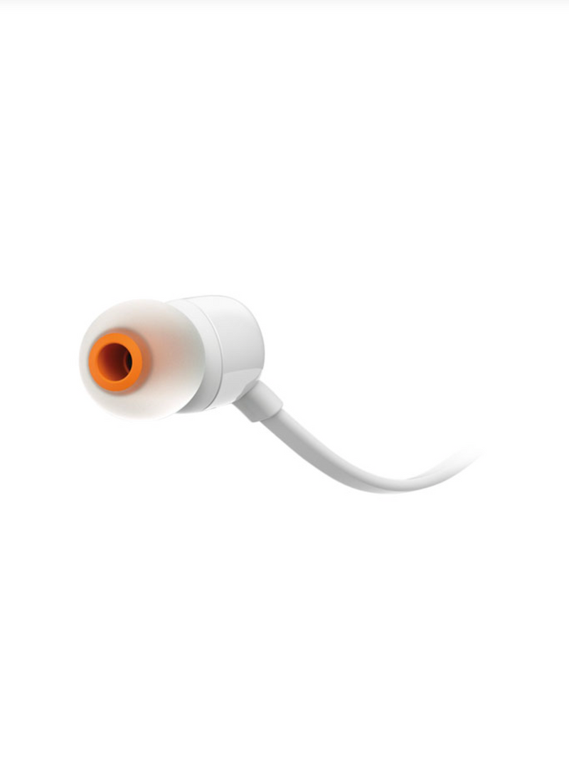 JBL T110 In-Ear Headphones (White)