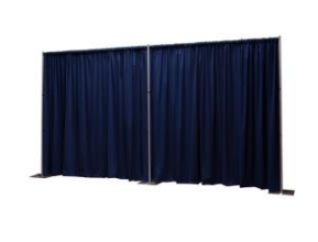 PD Pipe & Drape Velour Drape With Pipe Pocket and HEM - 8'x10'
