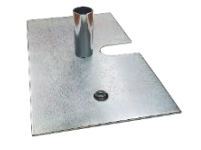 PD Pipe & Drape Base Plate Assembly - 8" x 14"