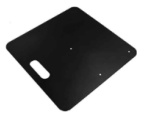 PD Pipe & Drape Base Plate Assembly - 18" x 18" x 3/16"