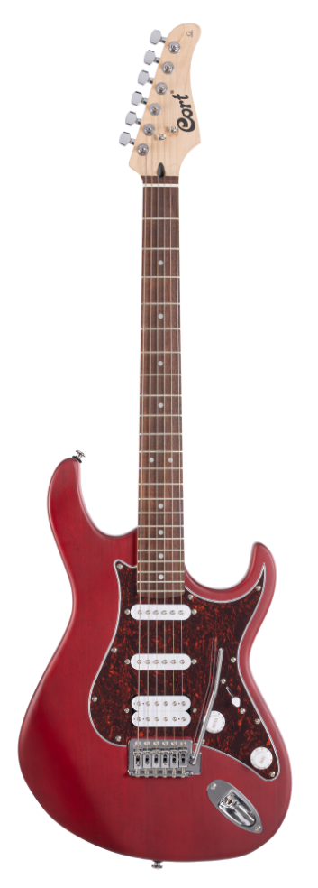 Guitare électrique de la série Cort G (Cherry Black à pores ouverts)