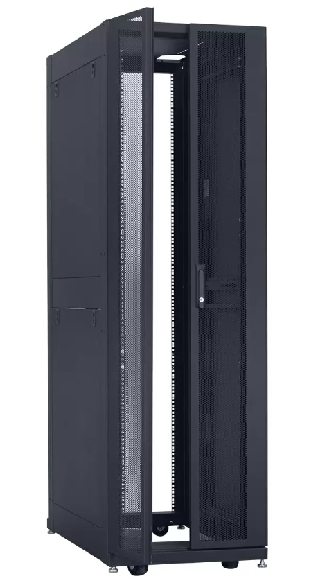 Lowell DAT31-4542-B Data Rack with Doors - 45U x 42"D