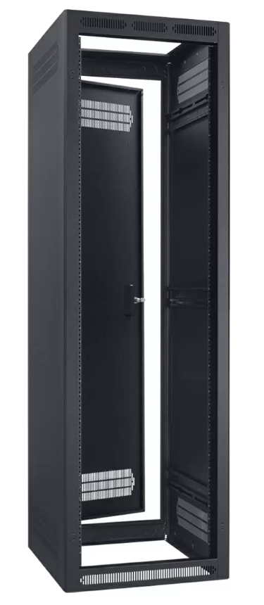 Lowell LER-4027 Enclosed AV Rack with Rear Door - 40U x 27"D
