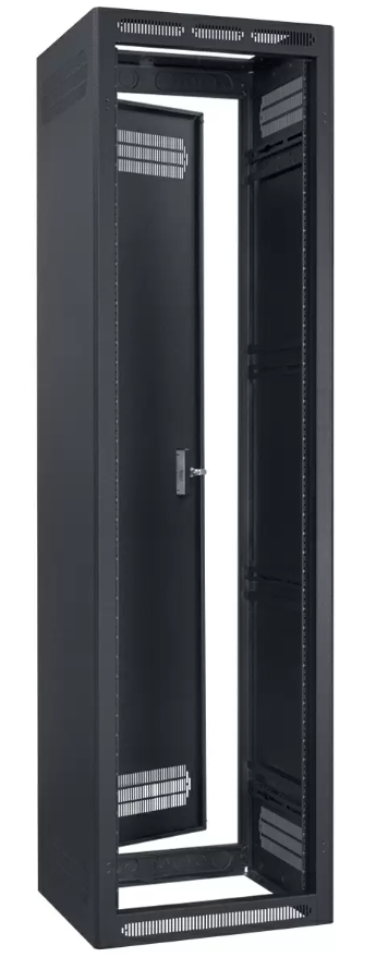 Lowell LSER-4427 Seismic Rated Enclosed AV Rack with Rear Door - 44U x 27"D