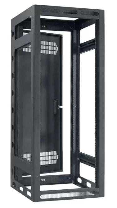 Lowell LGR-2427 Gangable AV Rack with Rear Door - 24U x 27"D