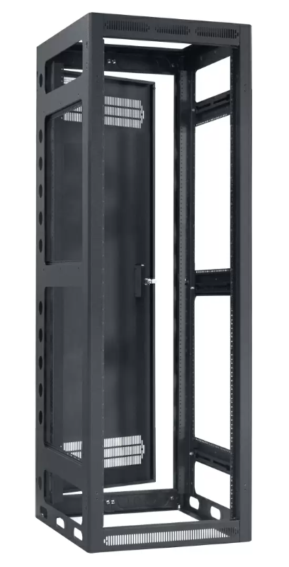 Lowell LGR-3527 Gangable AV Rack with Rear Door - 35U x 27"D