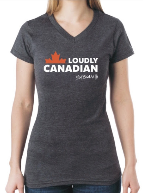 Sabian 61034LC-XLW Loudly Canadian Shirt (Gray) - X Large
