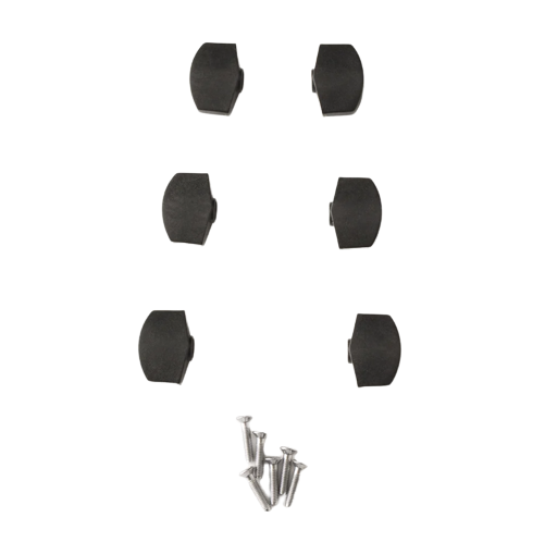 Boutons d'accordeur en plastique PRS S2 - Ensemble de 6 (Noir)