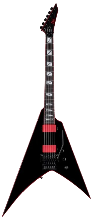ESP LGHSVBLK Guitare électrique avec étui (Noir)