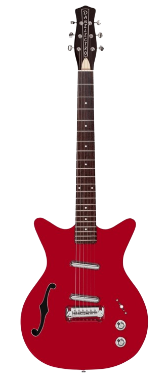 Danelectro FIFTY NINER Semi Hollow-Body Electric Guitar (Red Top)