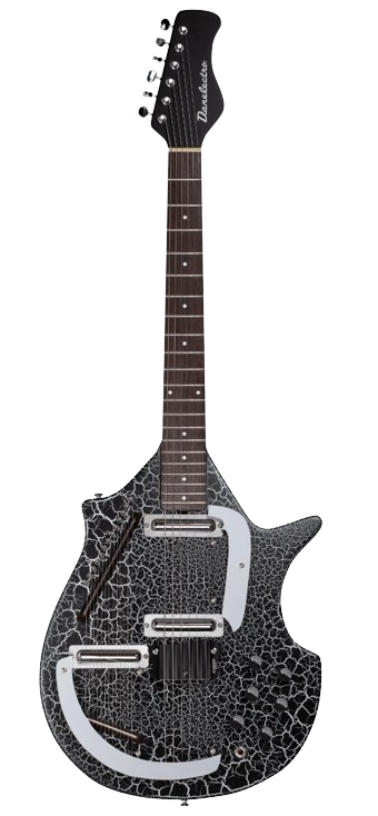 Danelectro SITAR Electric Guitar (Black Crackle)