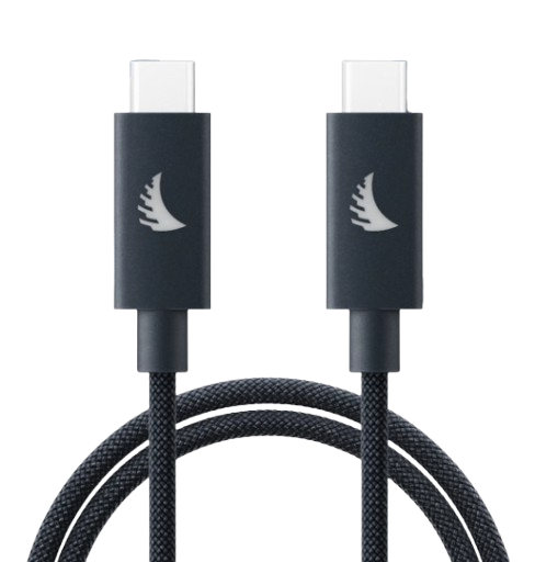 Angelbird UC4SFBG32 USB-C To USB-C 4.0 Solid Flex Cable (Blue Gray) - 1'