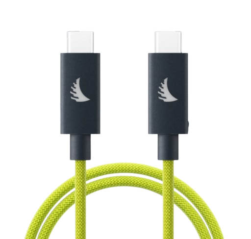 Angelbird UC4SFL200 USB-C To USB-C 4.0 Solid Flex Cable (Lime) - 6.6'