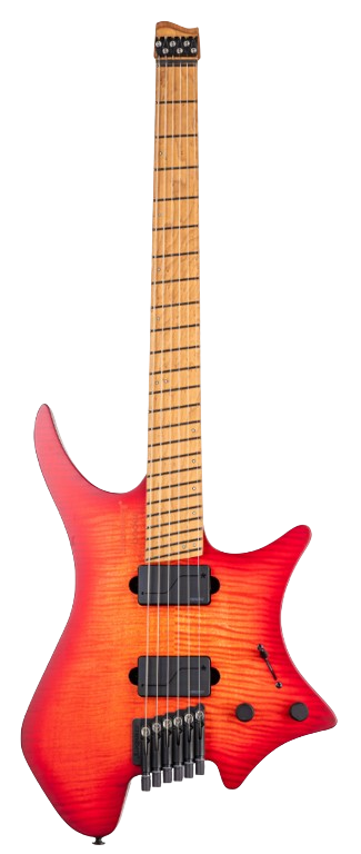 Strandberg BD6HCT-25O2-G1-SC Boden Original N2.6 Headless Electric Guitar (Sunset Coral Burst Satin)