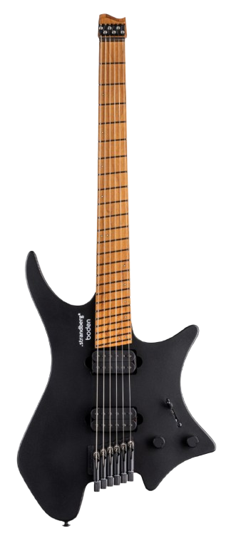 Strandberg BD6HCT-25S2-G1-BSNM Boden Standard N2.6 Headless Electric Guitar (Black Satin Metallic)