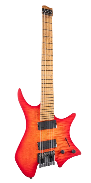 Strandberg BD7HCT-25O2-G1-SC Boden Original N2.7 7 String Headless Electric Guitar (Sunset Coral Burst Satin)