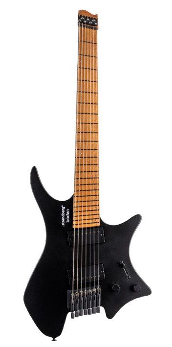 Strandberg BD7HCT-25S2-G1-BSNM Boden Standard N2.7 7 String Headless Electric Guitar (Black Satin Metallic)