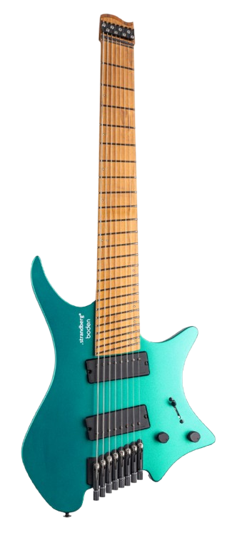 Strandberg BD8HCT-25S2-G1-TTLM Boden Standard N2.8 8 String Headless Electric Guitar (Transform Teal Metallic)